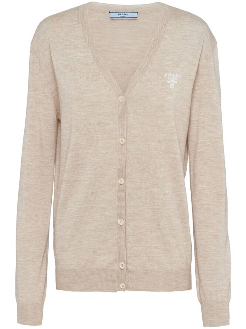 Prada button-up cashmere cardigan - Neutrals von Prada