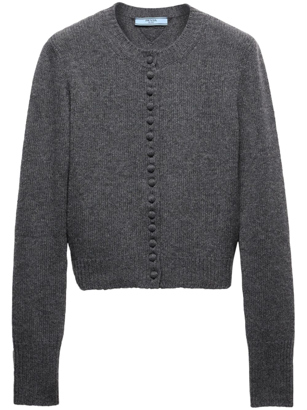 Prada buttoned cashmere cardigan - Grey von Prada