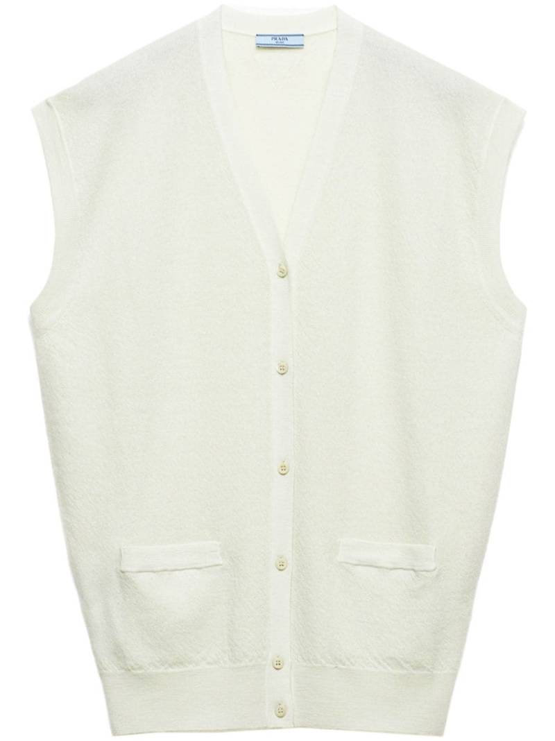 Prada cashmere knitted vest - Green von Prada