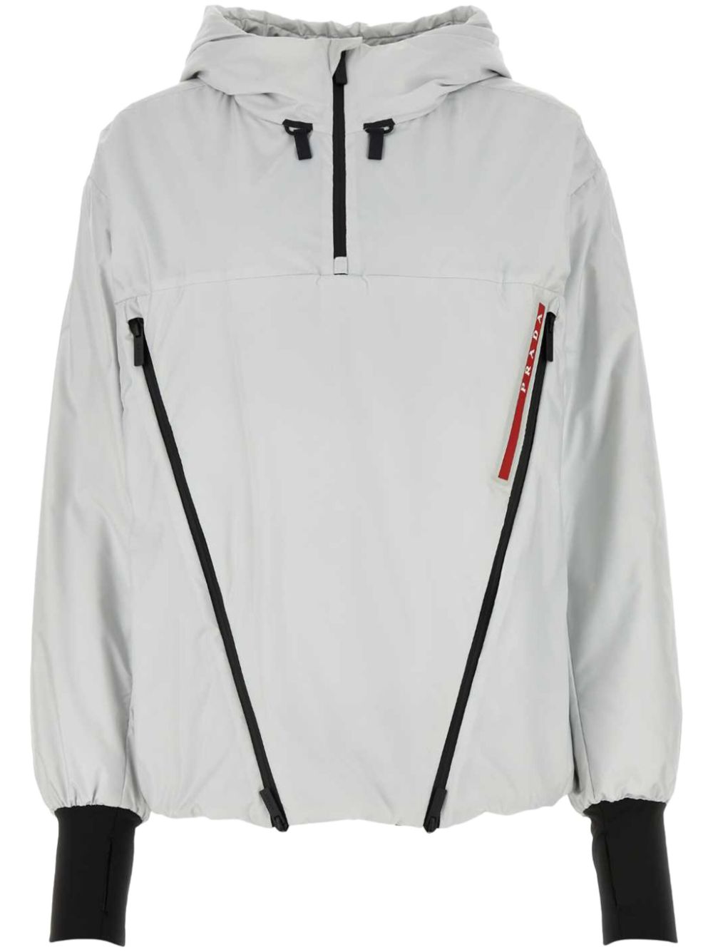 Prada contrast-trim jacket - Grey von Prada