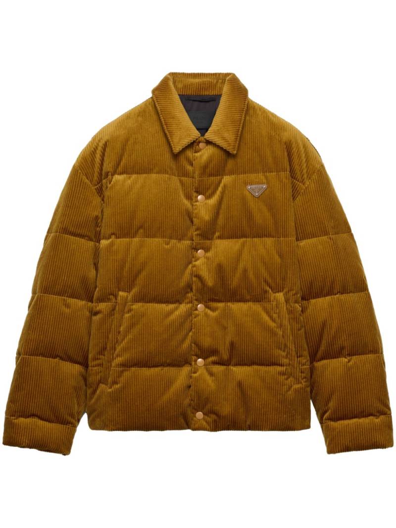 Prada corduroy jacket - Yellow von Prada