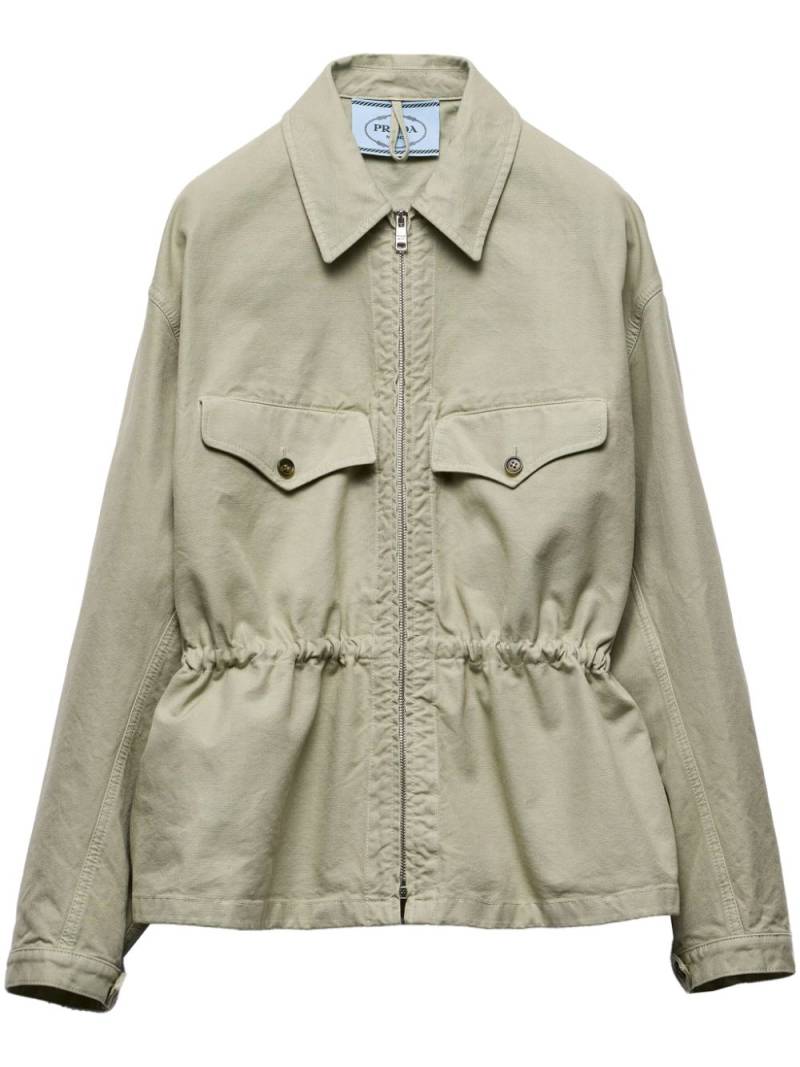 Prada cotton blouson jacket - Green von Prada