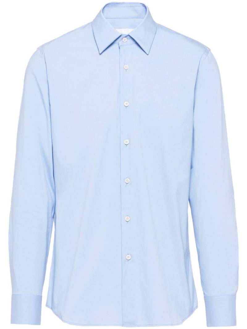 Prada cotton poplin shirt - Blue von Prada