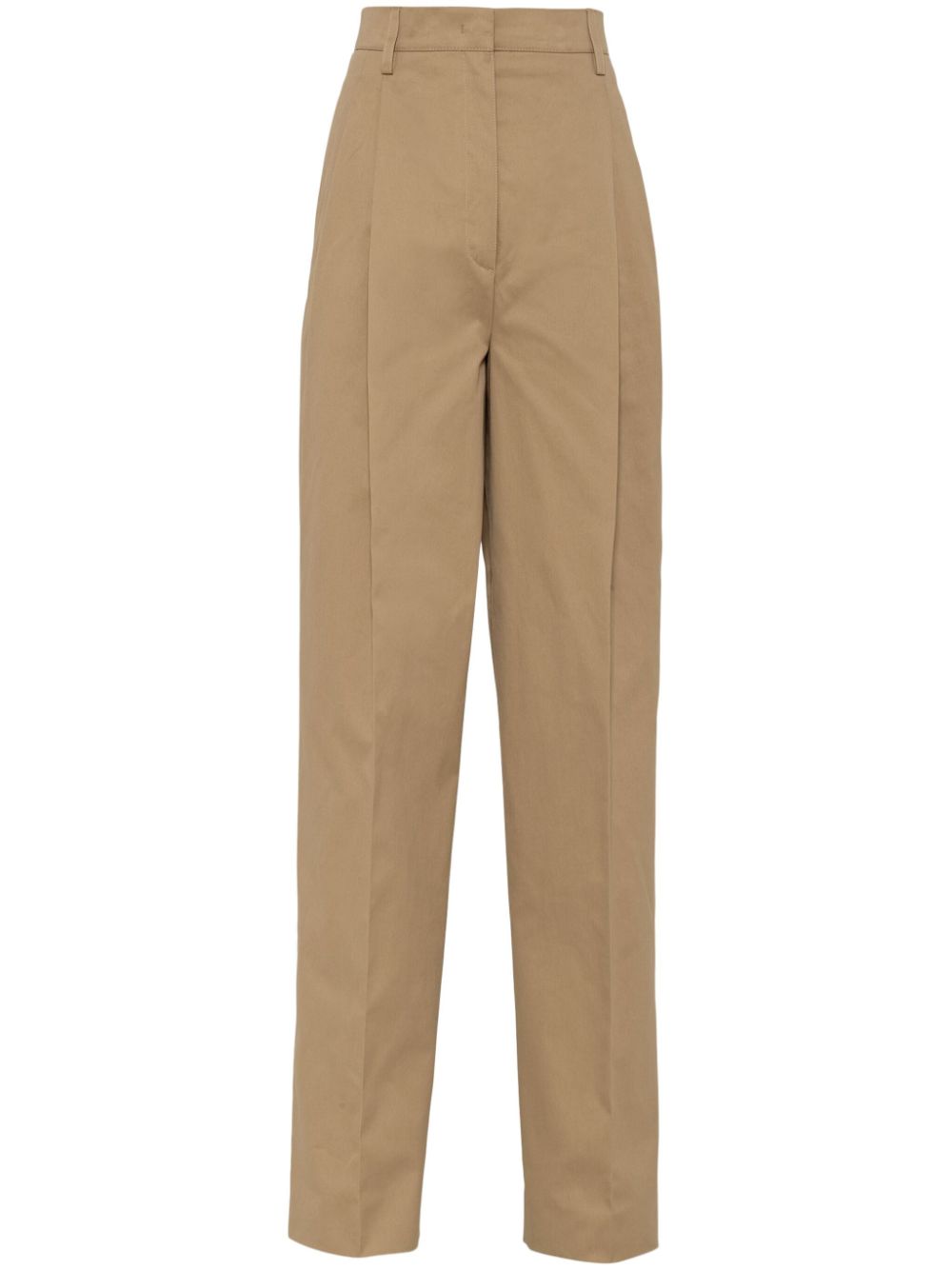 Prada cotton trousers - Neutrals von Prada