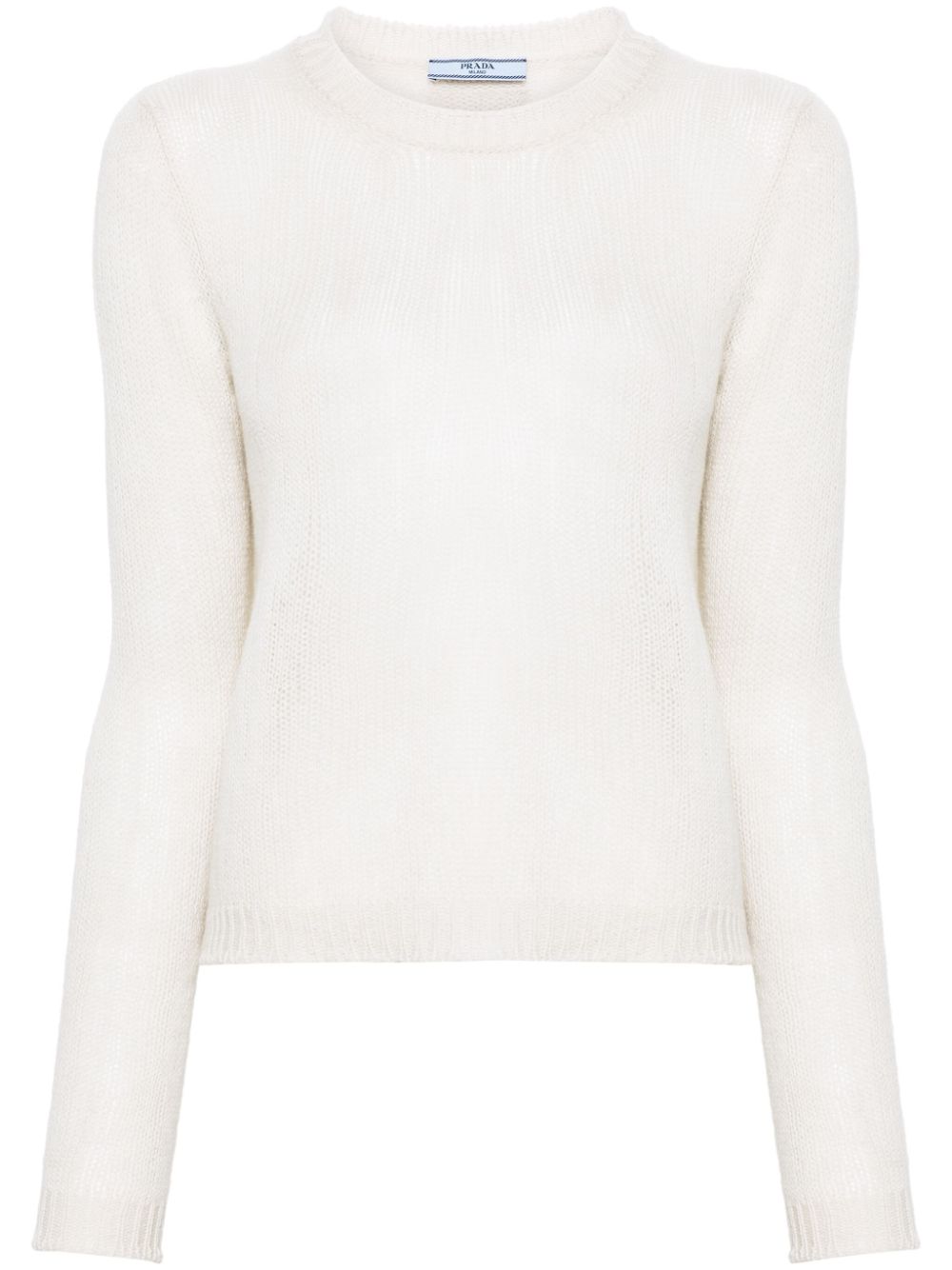 Prada crew-neck cashmere jumper - White von Prada