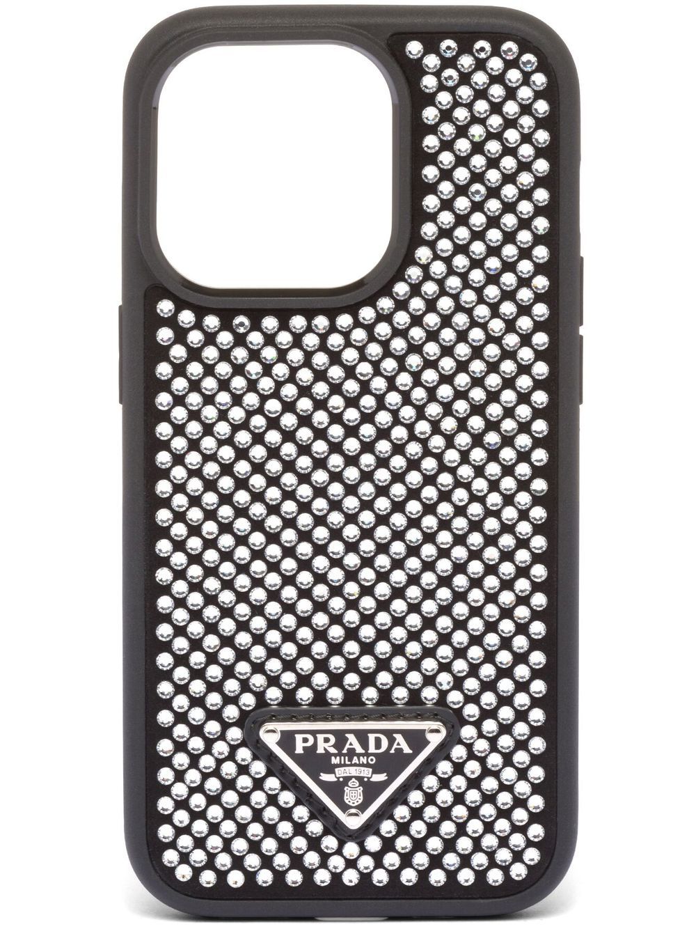 Prada crystal-embellished iPhone 14 Pro Max case - Black von Prada