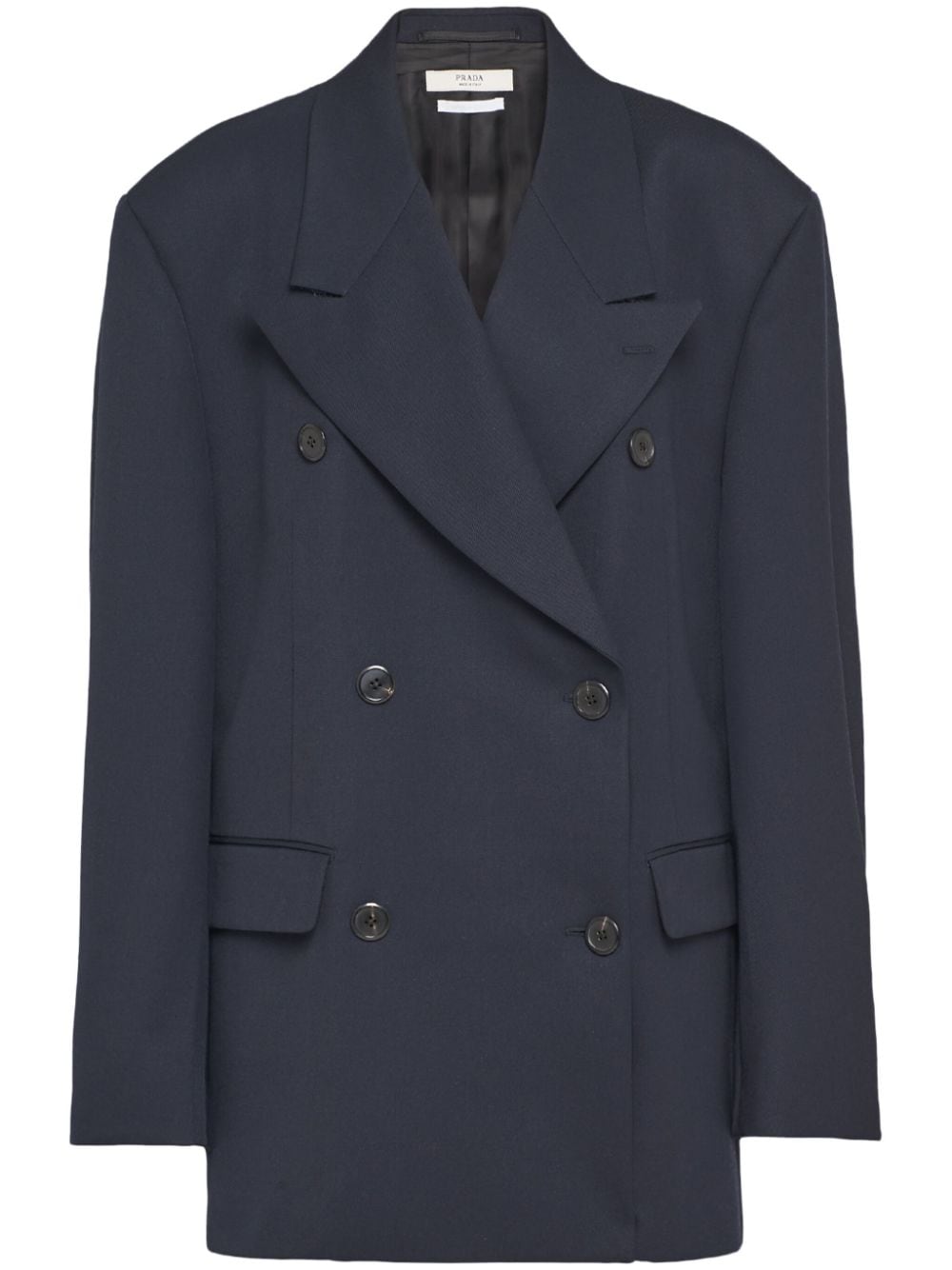 Prada double-breasted wool blazer - Blue von Prada