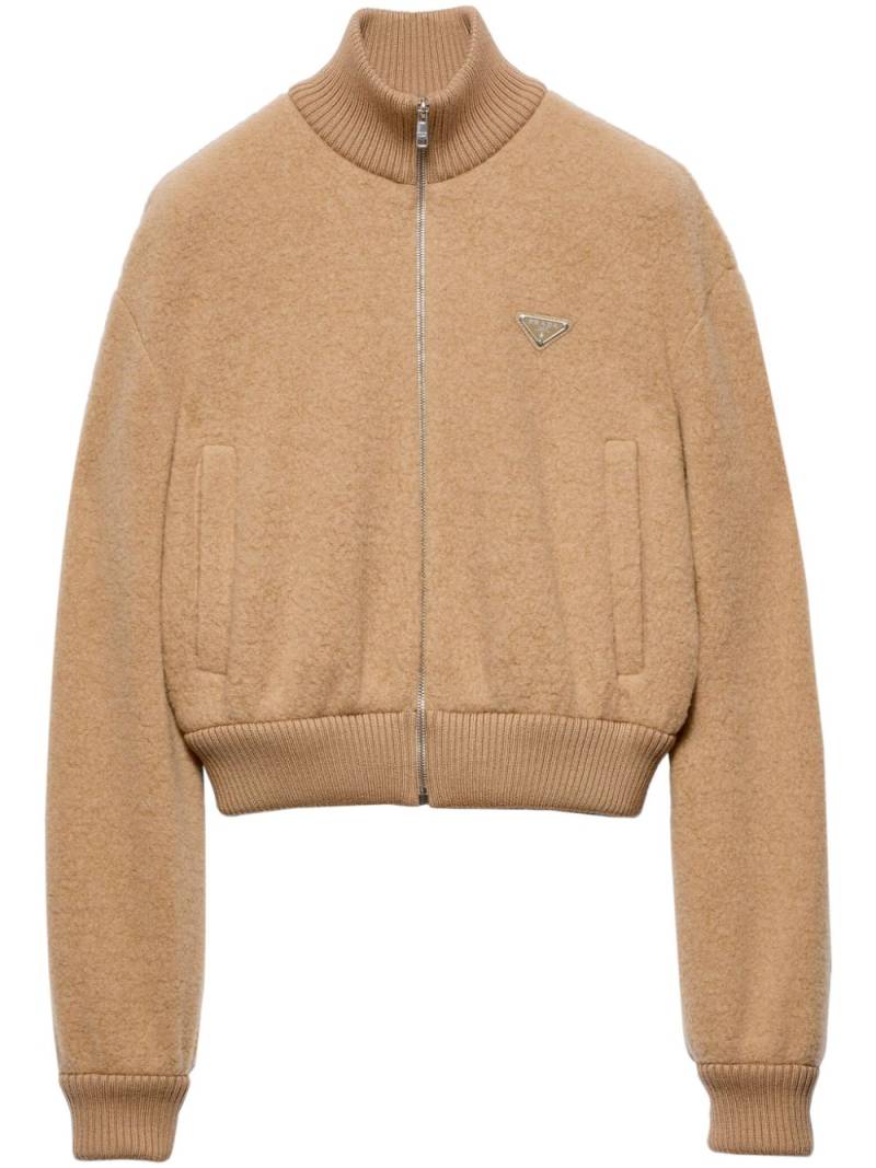 Prada fleece cotton jacket - Brown von Prada