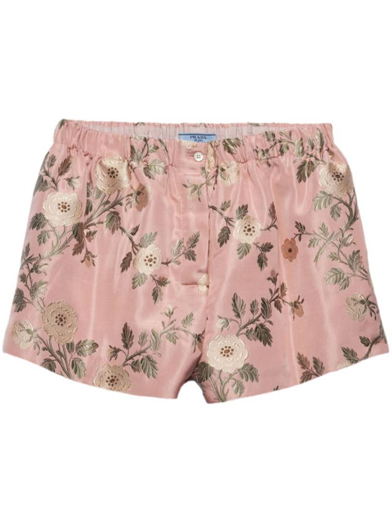 Prada floral print shorts - Pink von Prada