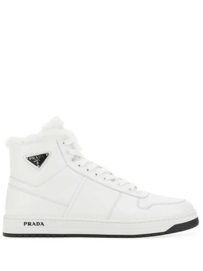 Prada hi-top leather sneakers - White von Prada