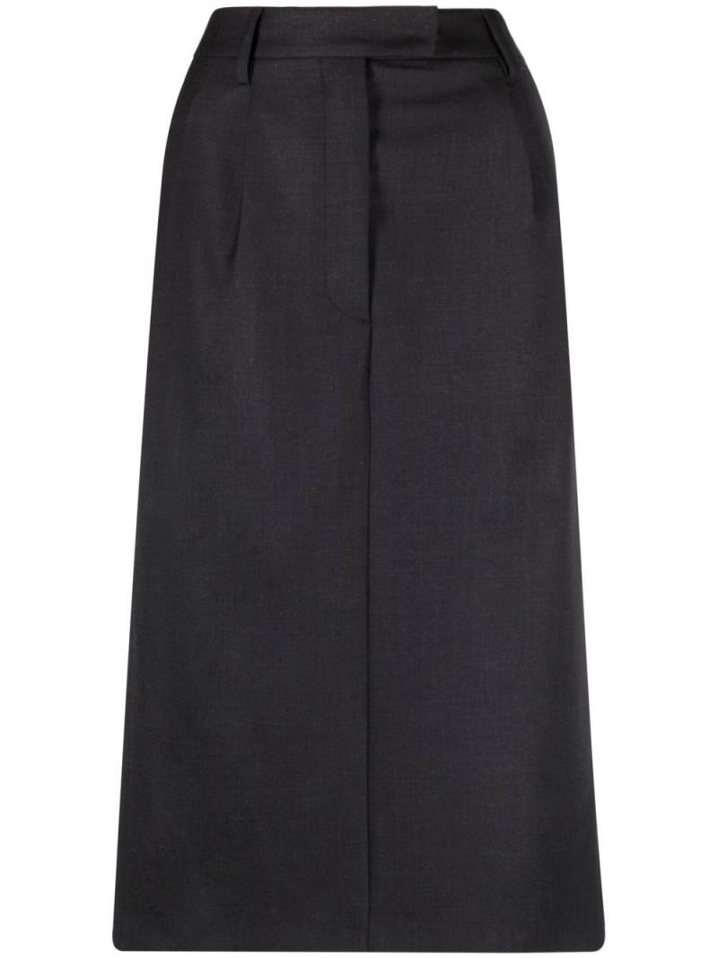 Prada high waist midi skirt - Grey von Prada