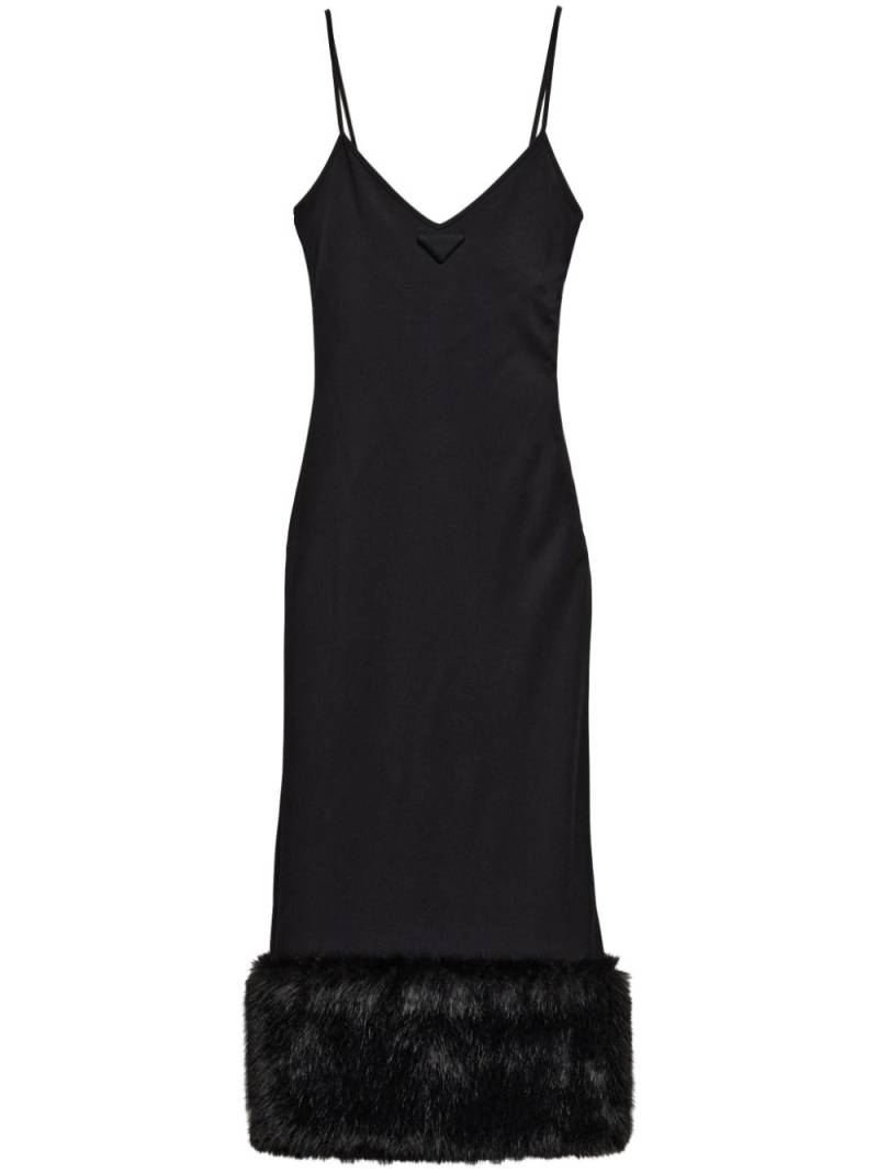 Prada jersey midi dress - Black von Prada