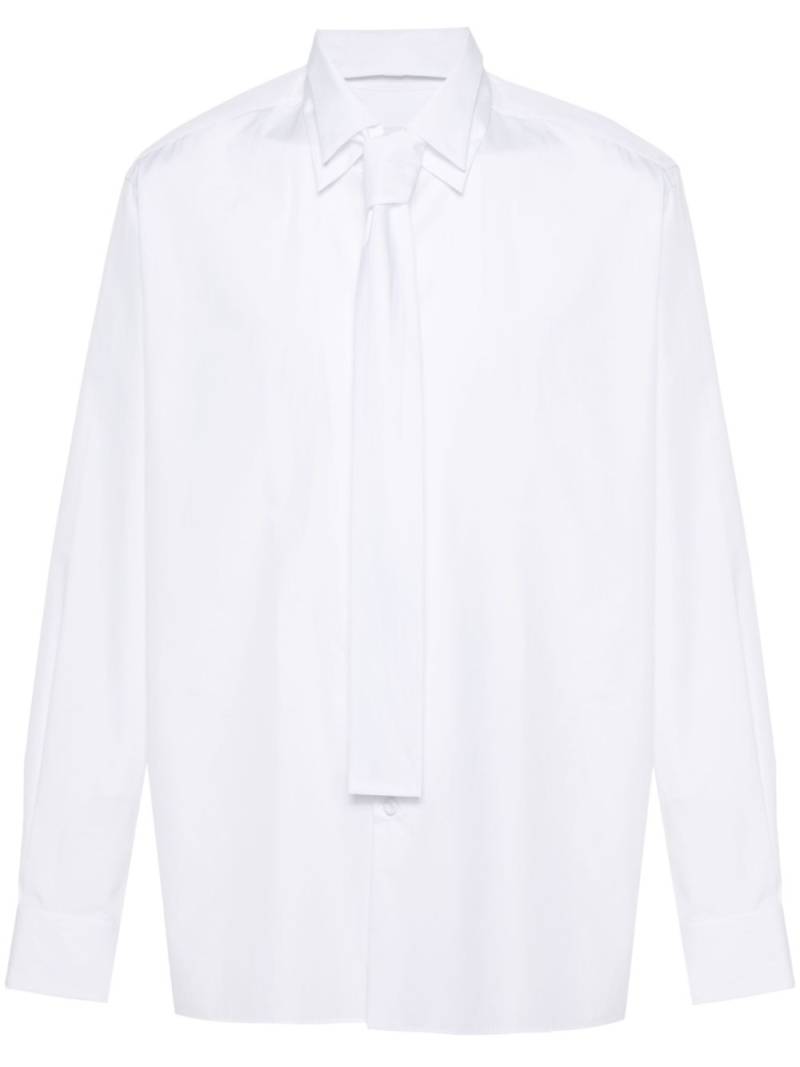 Prada layered-collar poplin shirt - White von Prada