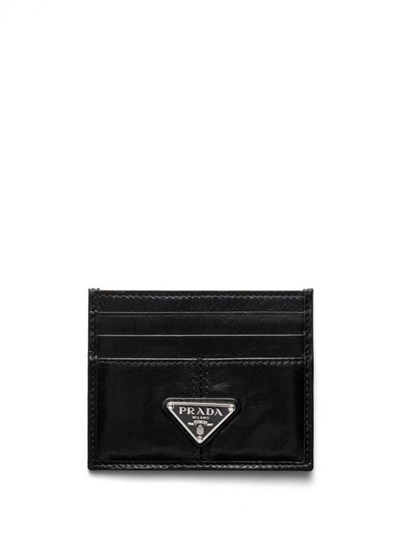 Prada leather cardholder - Black von Prada