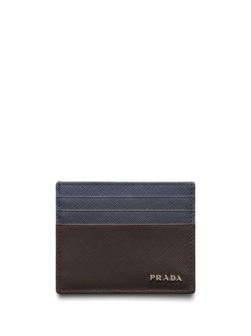 Prada leather cardholder - Brown von Prada