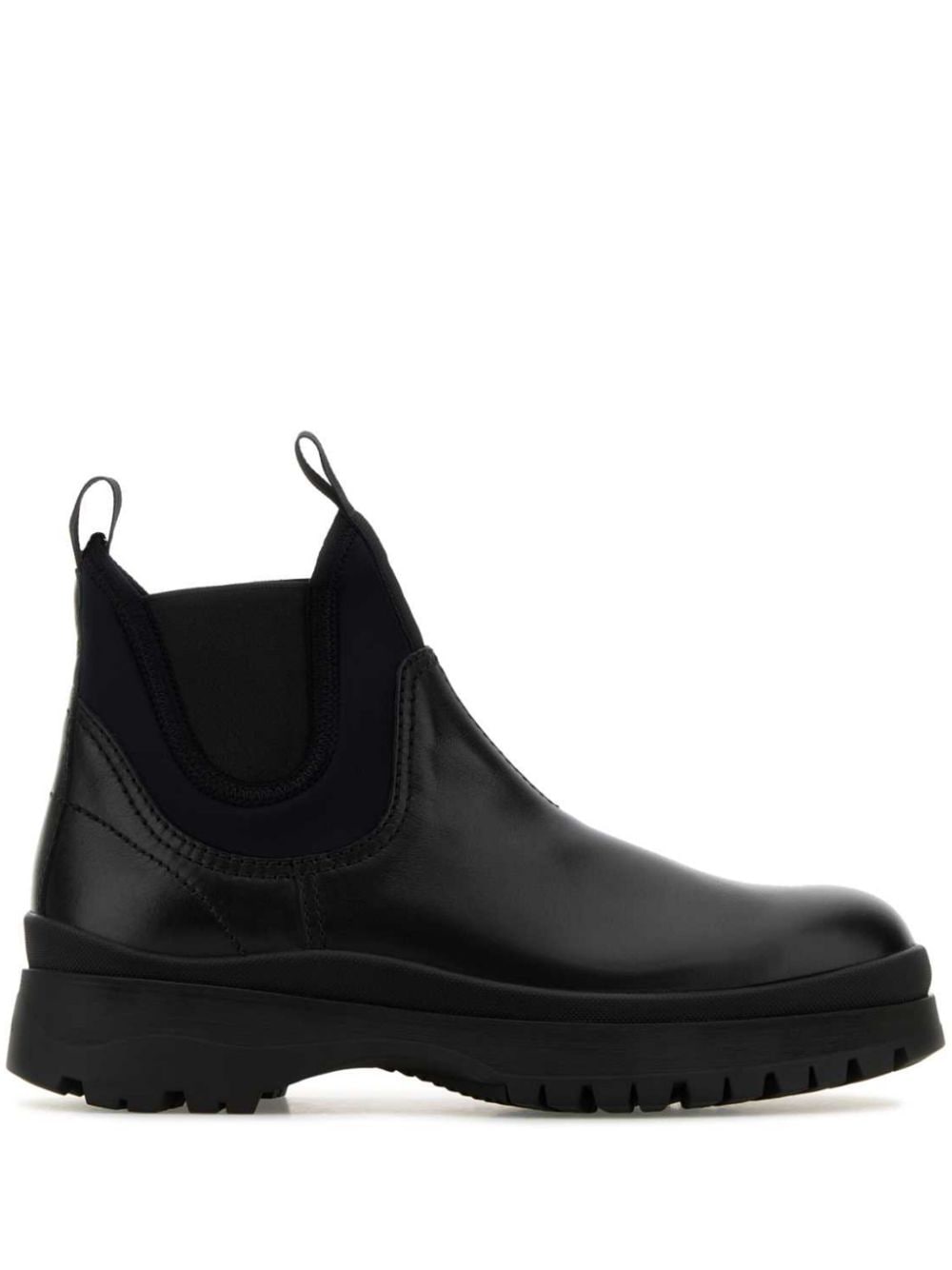 Prada leather chelsea boots - Black von Prada