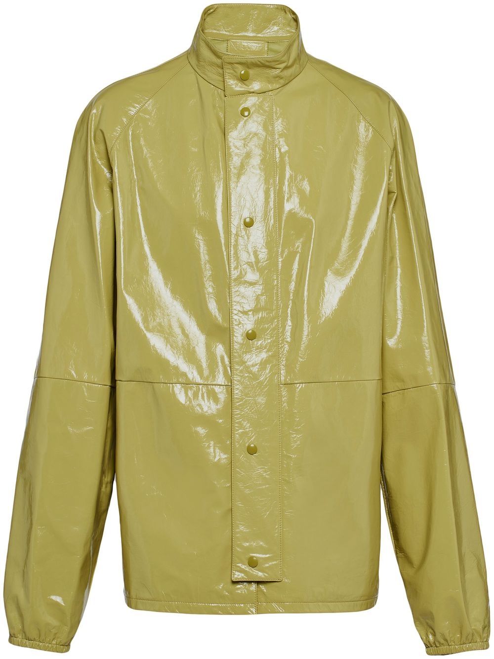 Prada leather glossy jacket - Green von Prada