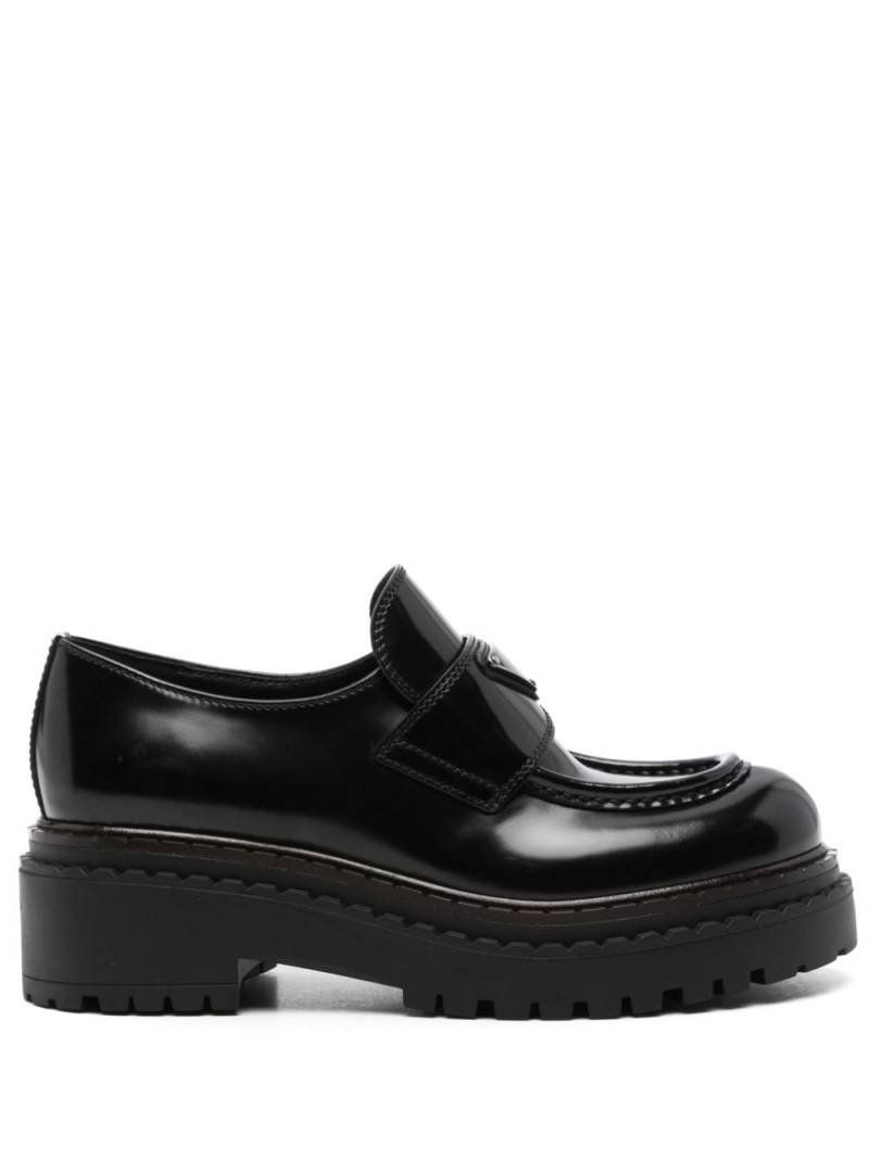 Prada leather loafers - Black von Prada