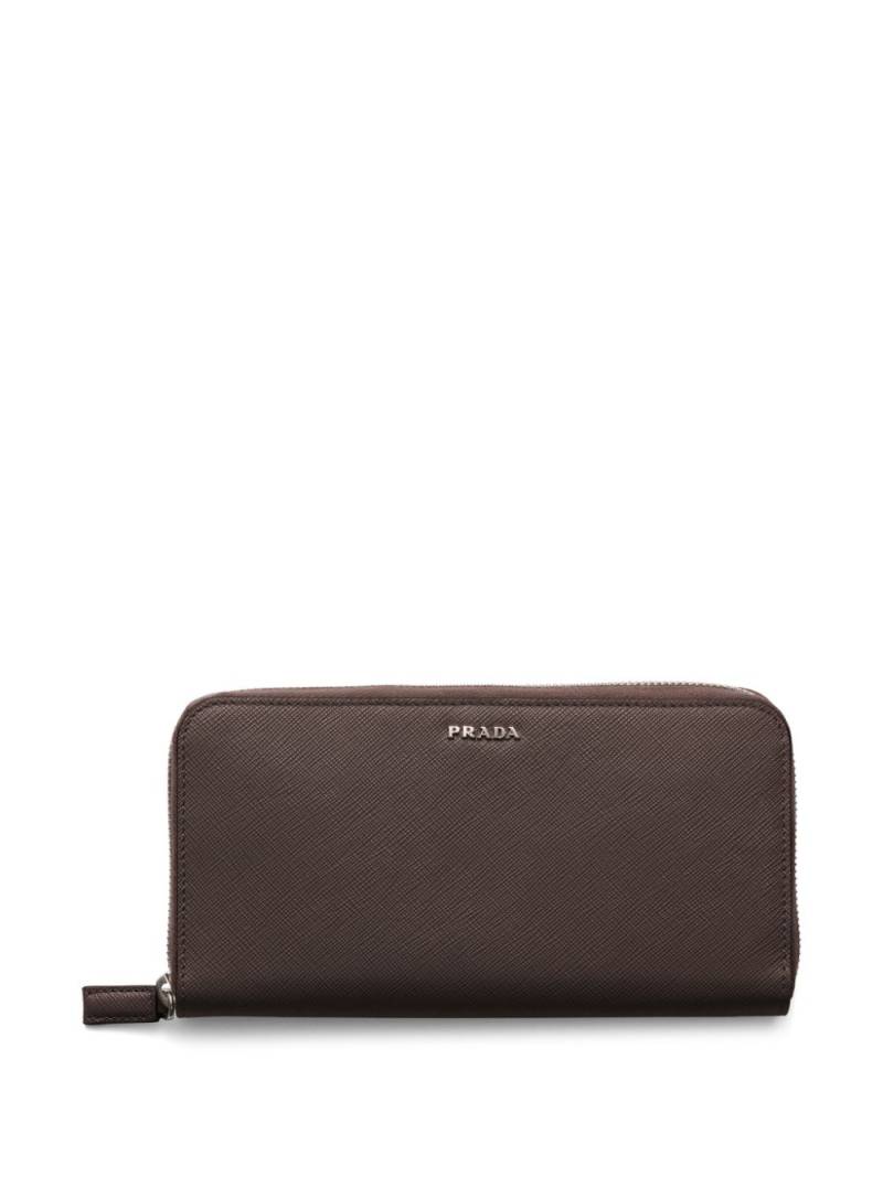 Prada leather wallet - Brown von Prada