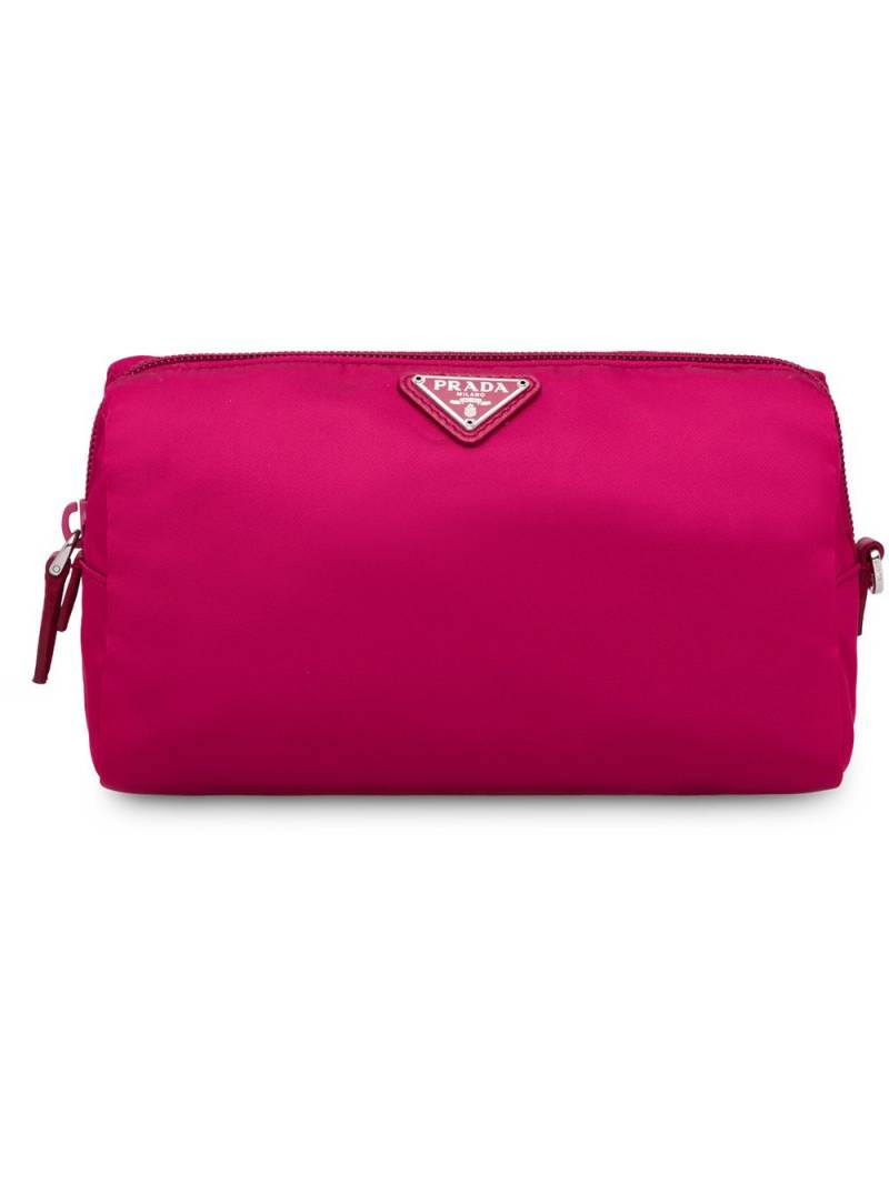 Prada logo cosmetic pouch - Pink von Prada