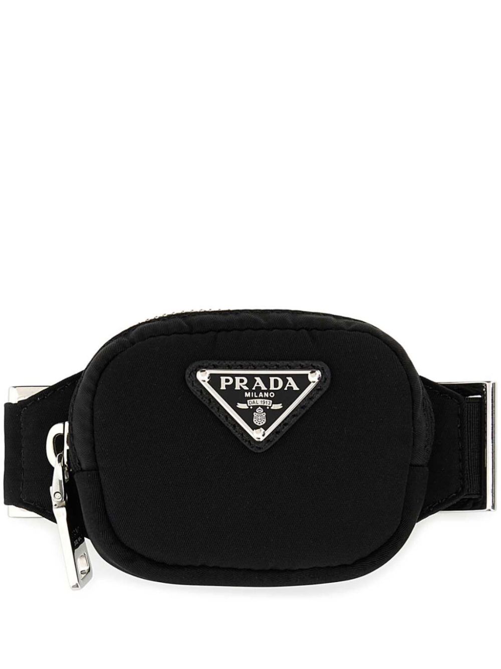 Prada logo-plaque belt bag - Black von Prada