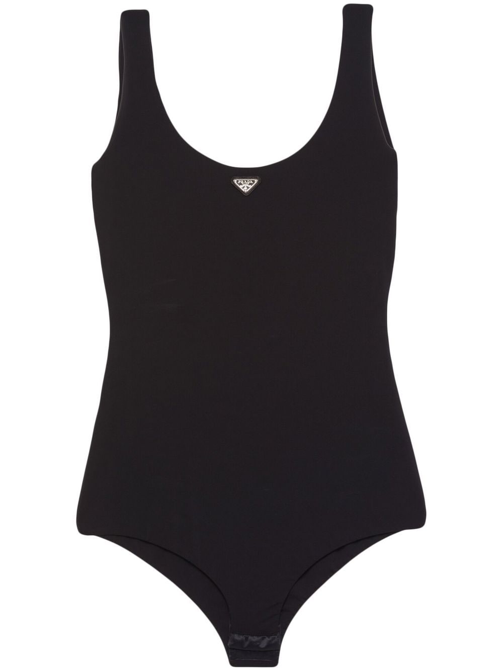 Prada triangle-logo bodysuit - Black von Prada