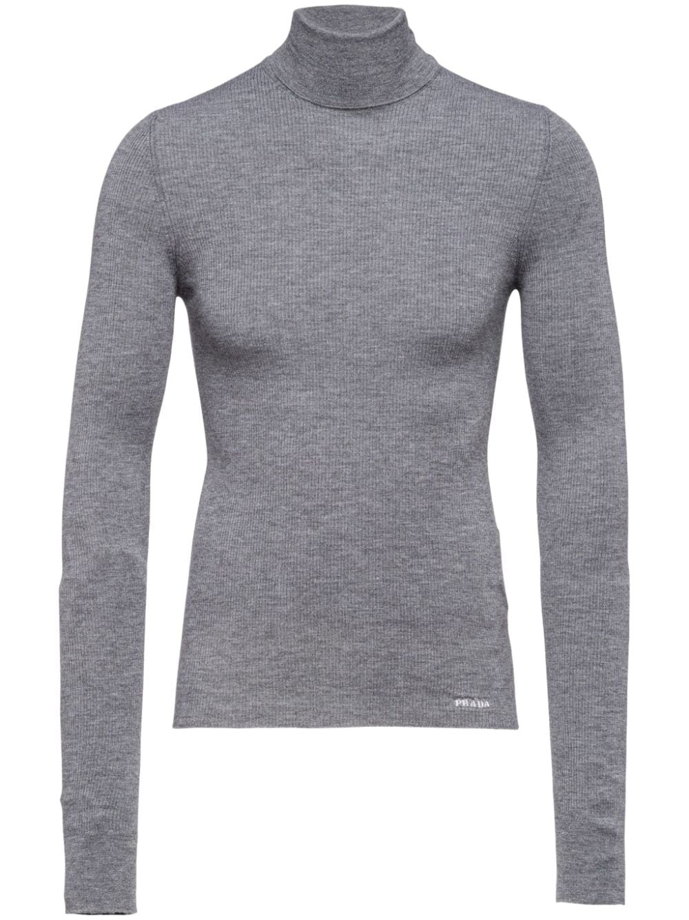 Prada logo-print cashmere jumper - Grey von Prada