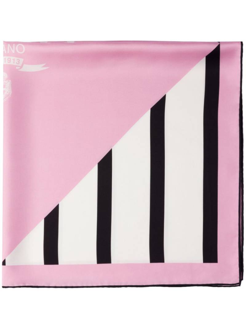 Prada logo-print scarf - Pink von Prada