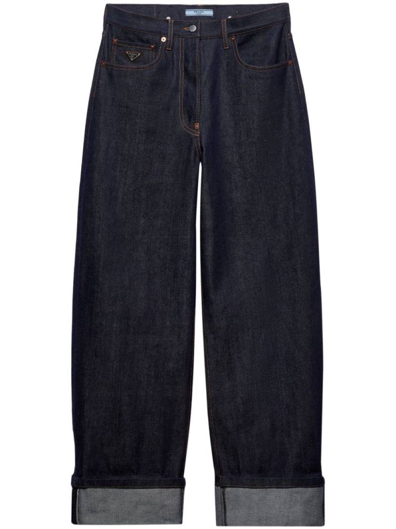 Prada low-rise wide-leg jeans - Blue von Prada