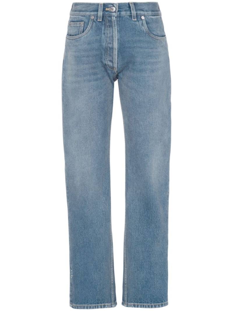 Prada low-rise organic-denim jeans - Blue von Prada