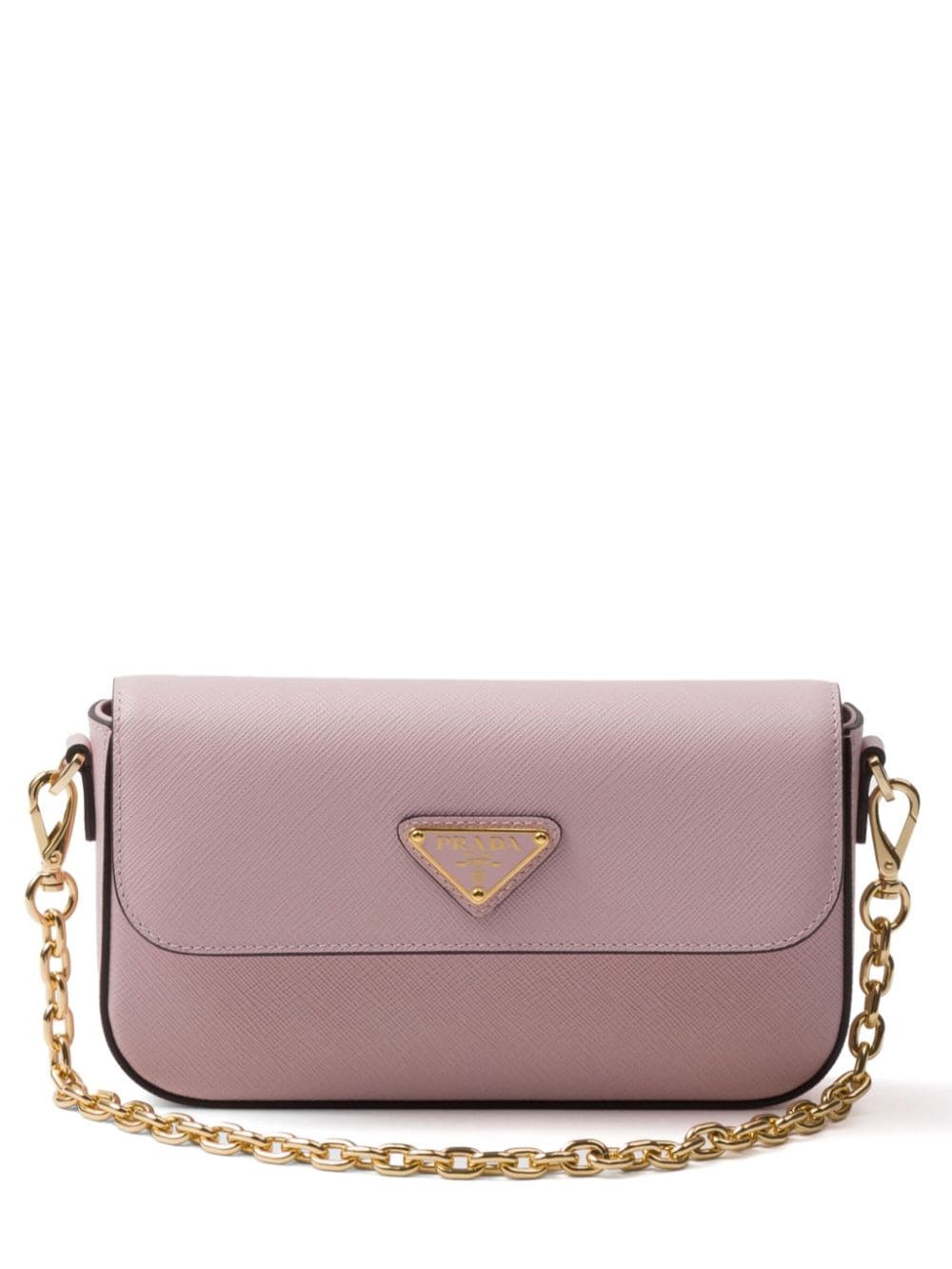 Prada mini Saffiano-leather shoulder bag - Pink von Prada