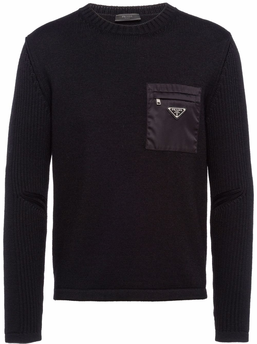 Prada pocket-detail wool jumper - Black von Prada