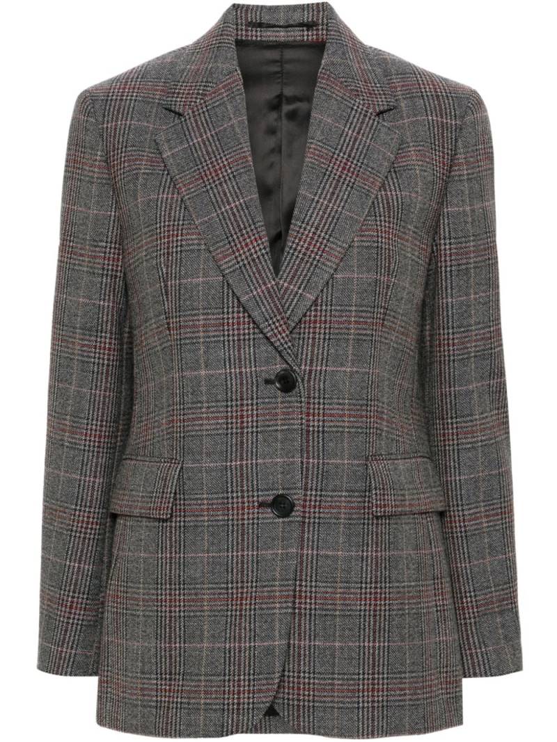 Prada plaid-check blazer - Grey von Prada