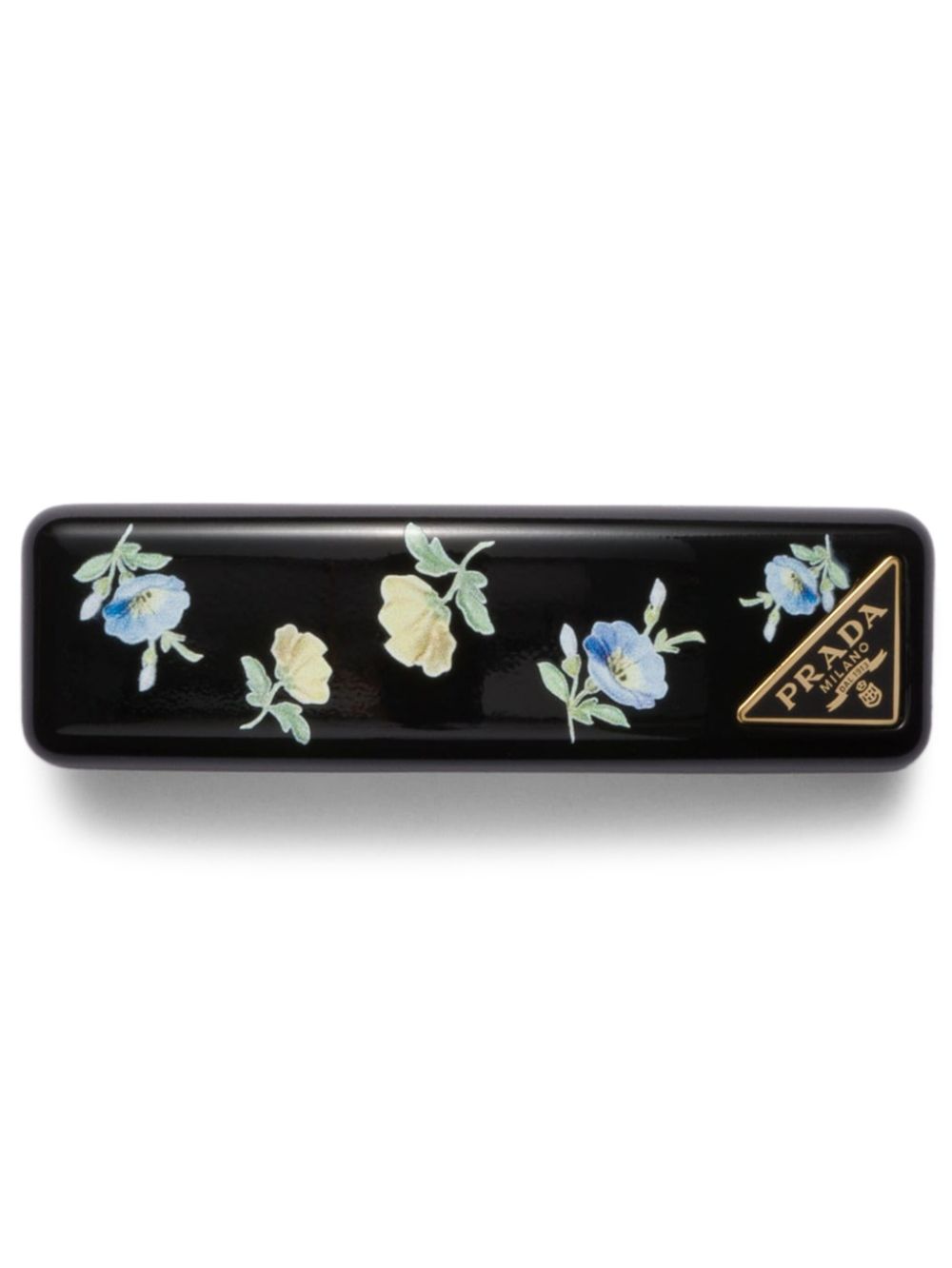 Prada floral-print hair clip - Black von Prada