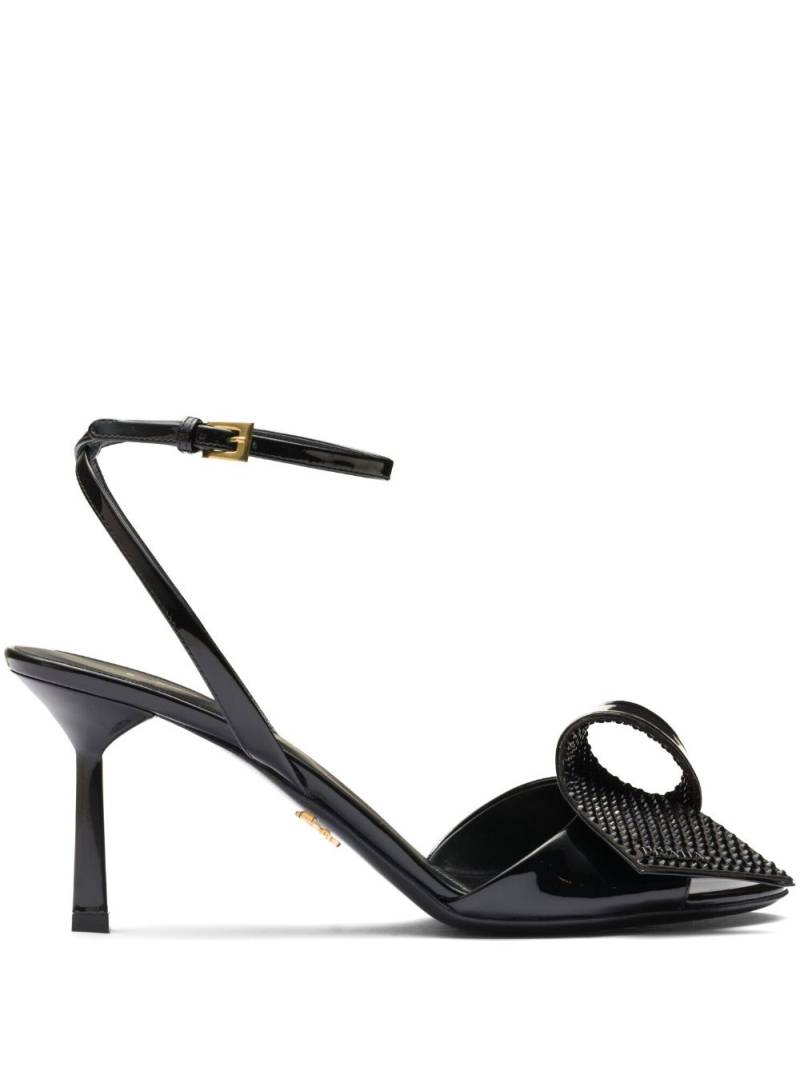 Prada 75mm embellished sandals - Black von Prada