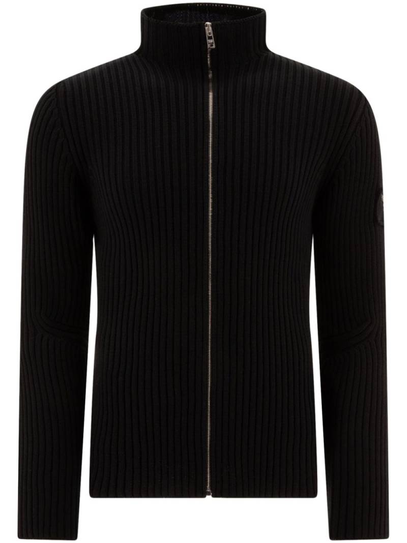 Prada ribbed-knit cardigan - Black von Prada