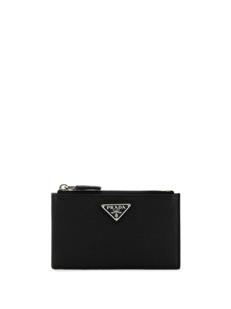 Prada saffiano leather card holder - Black von Prada