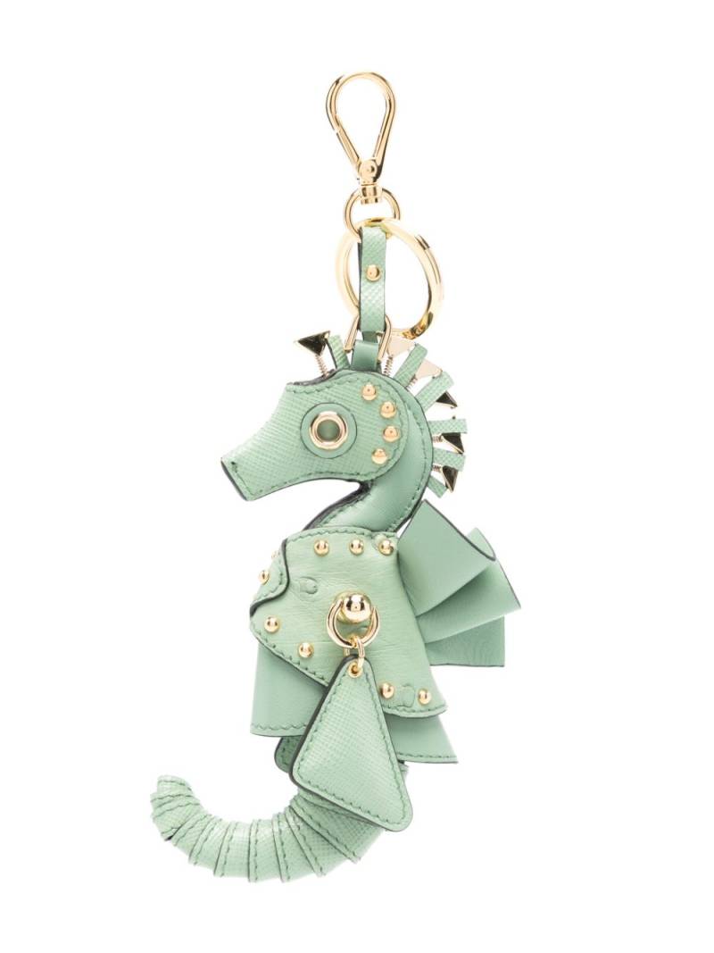 Prada seahorse keychain - Green von Prada