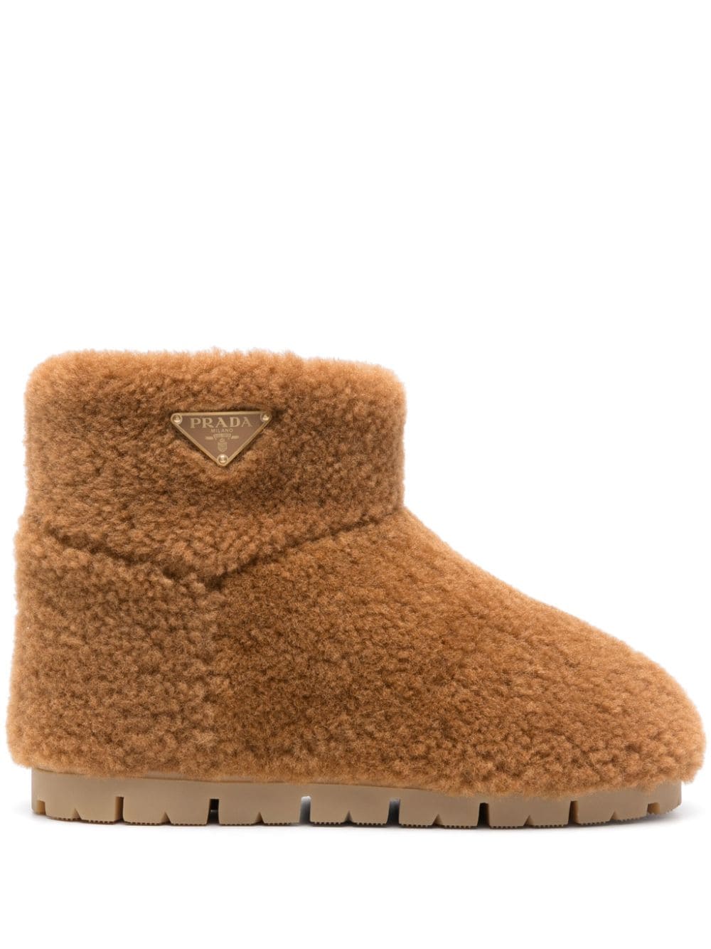 Prada shearling boots - Brown von Prada