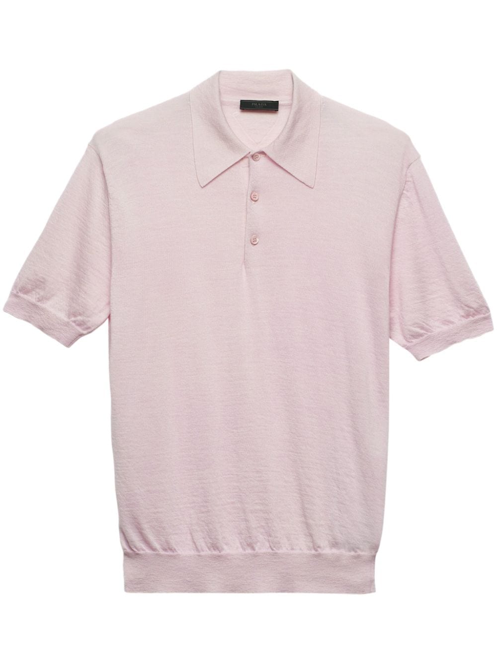 Prada short-sleeve cashmere polo shirt - Pink von Prada