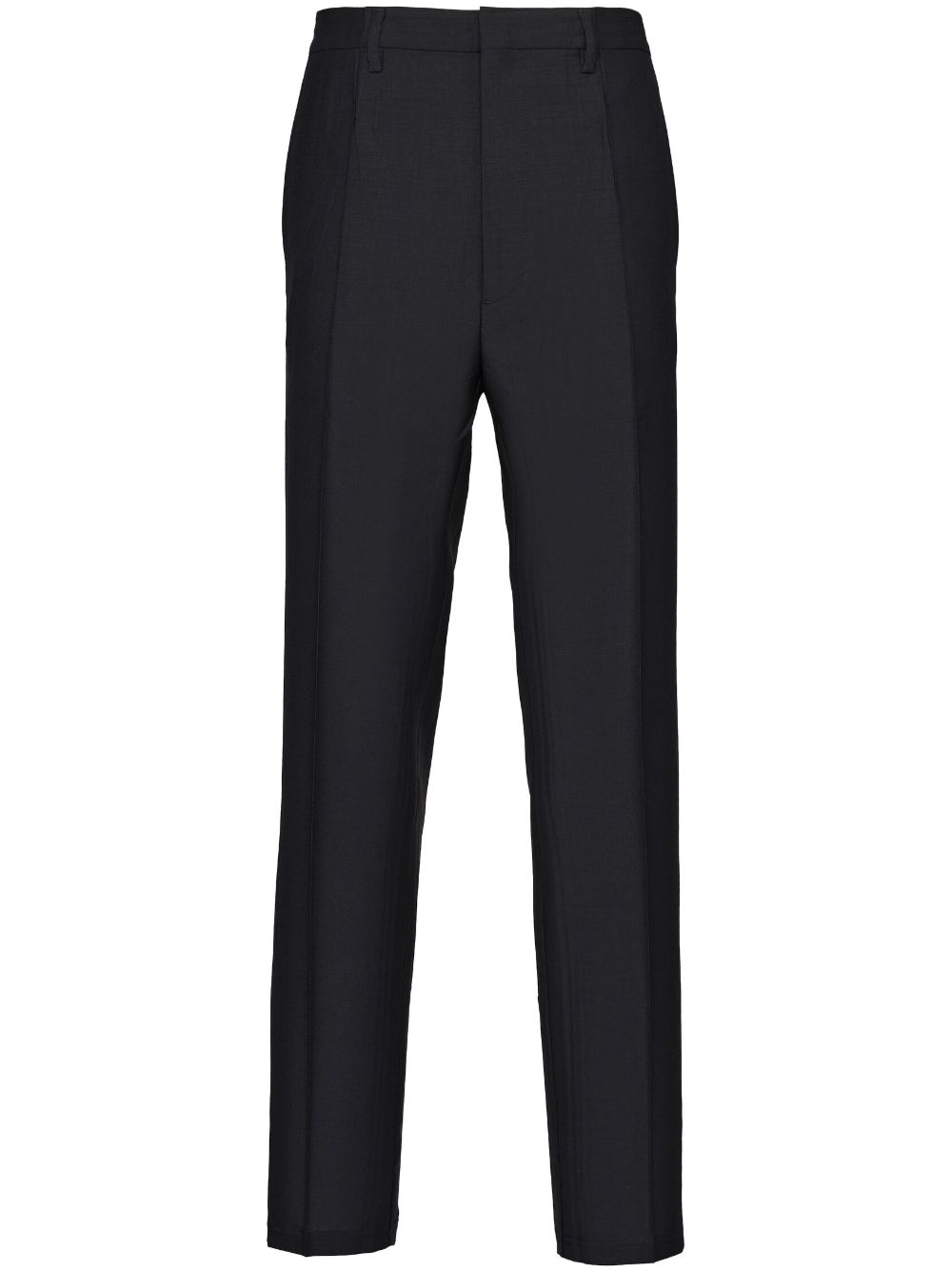 Prada triangle-logo wool-mohair trousers - Black von Prada
