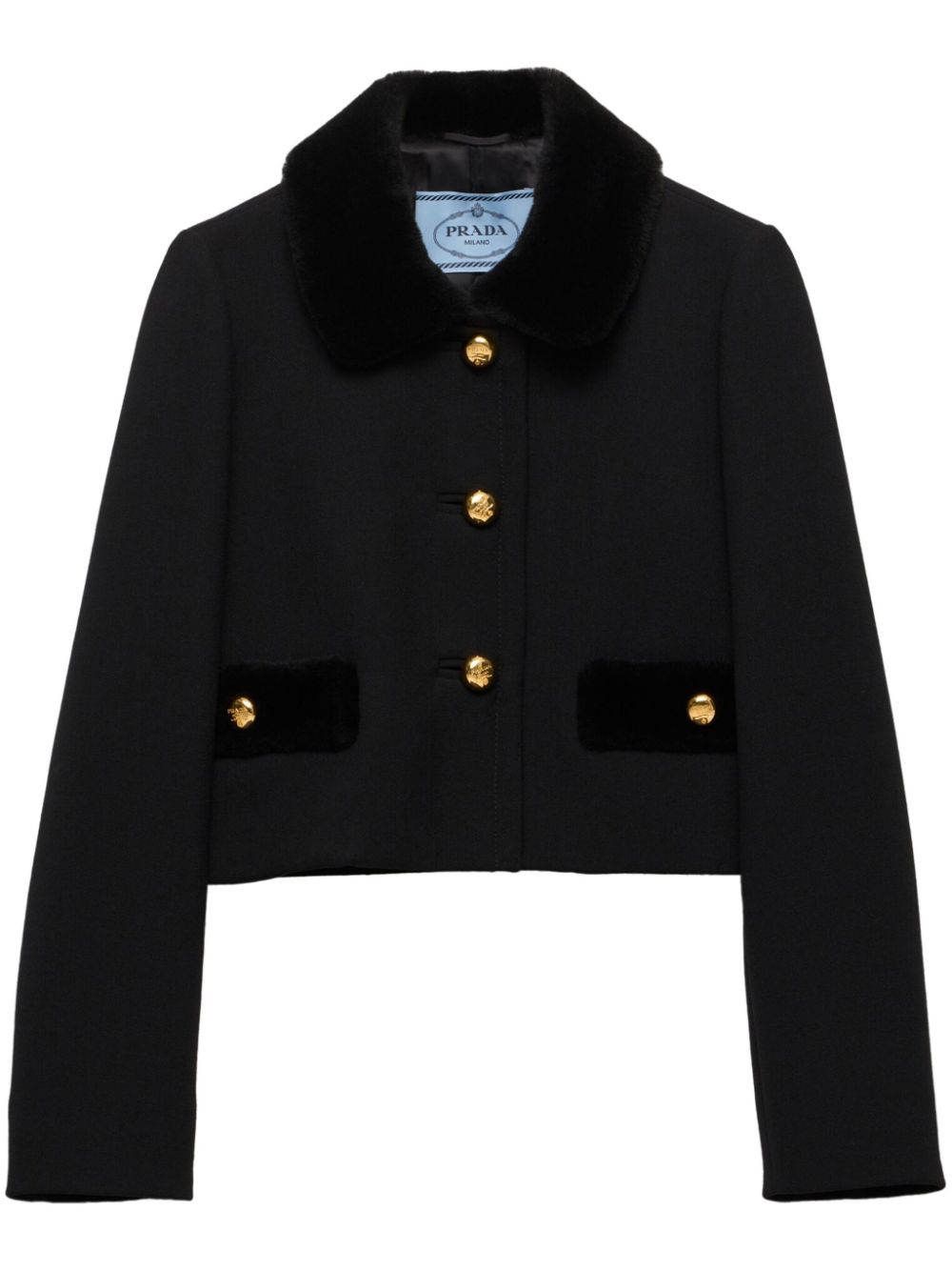 Prada single-breasted jacket - Black von Prada