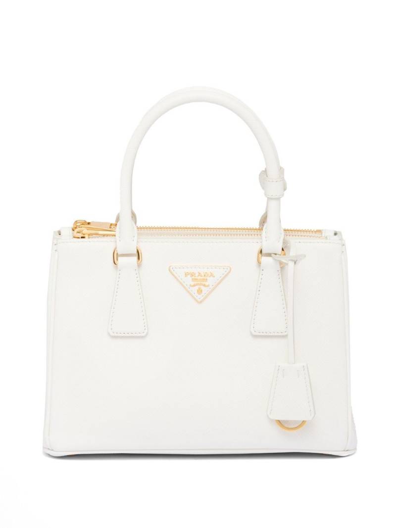 Prada small Galleria leather tote bag - White von Prada