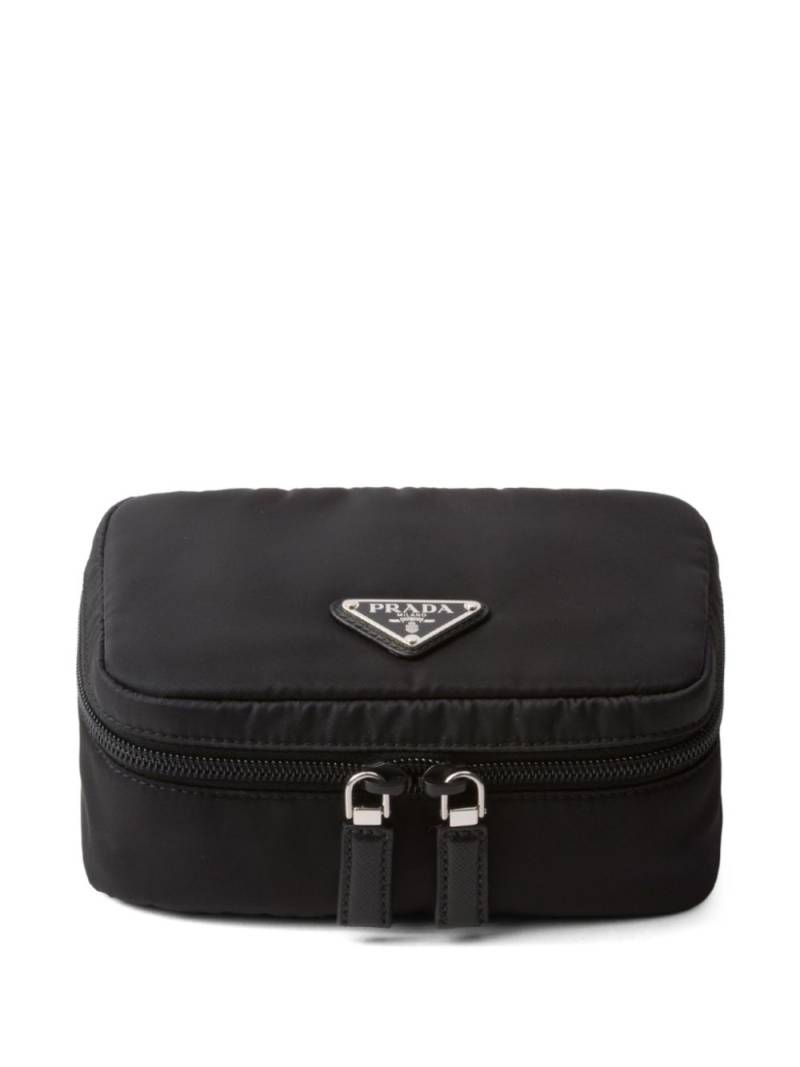 Prada small Re-Nylon zipper pouch - Black von Prada