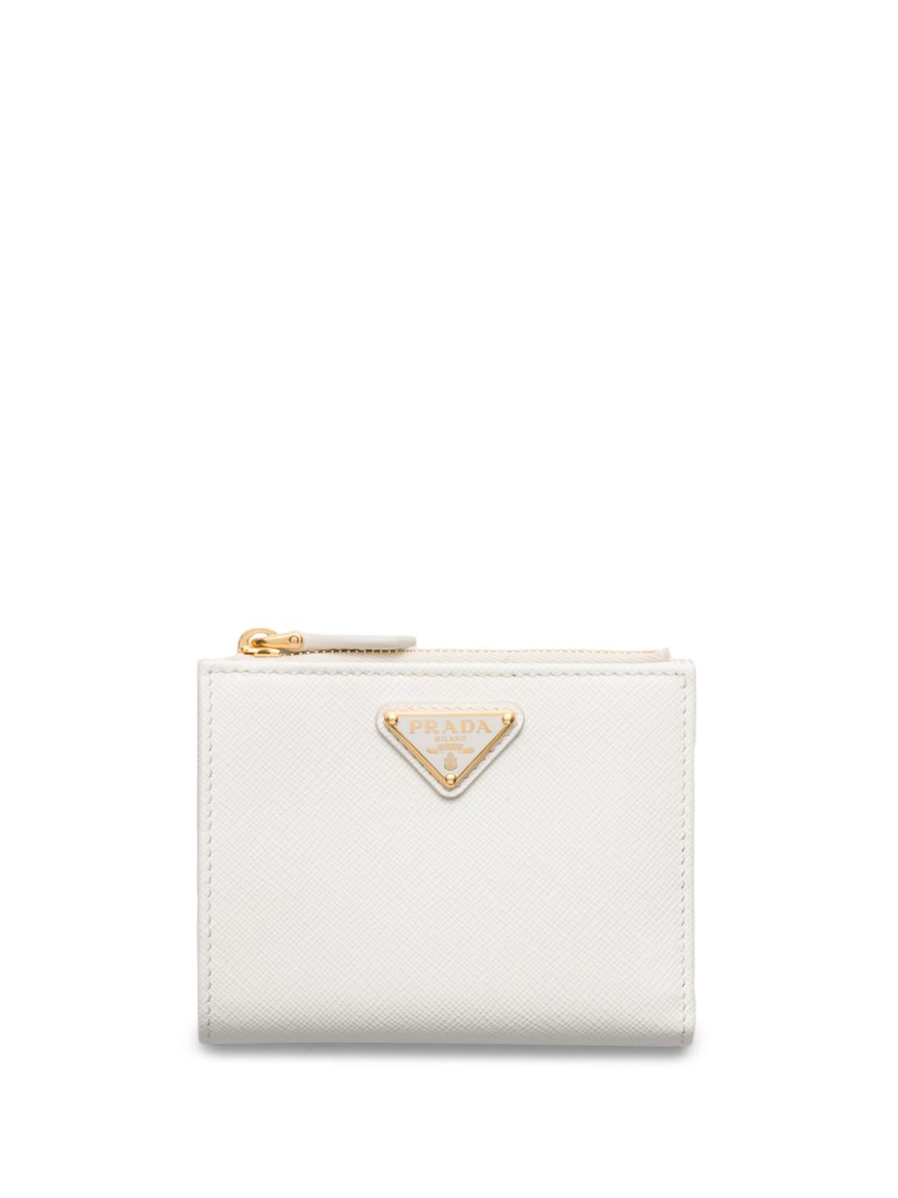 Prada small Saffiano wallet - White von Prada