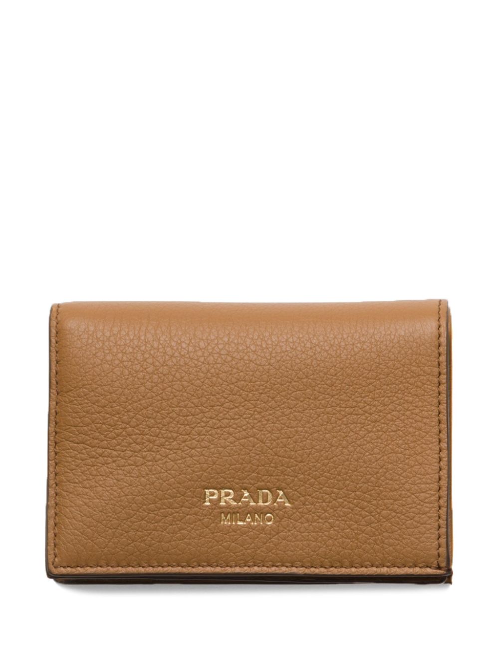 Prada small leather wallet - Brown von Prada