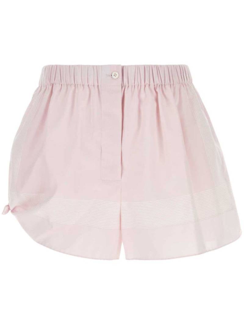 Prada striped cotton shorts - Pink von Prada