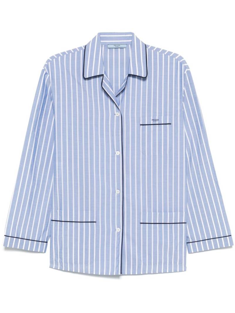 Prada striped shirt - Blue von Prada