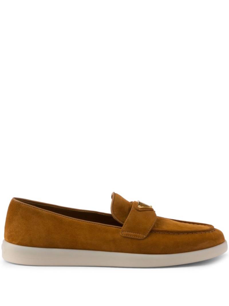 Prada suede loafers - Brown von Prada