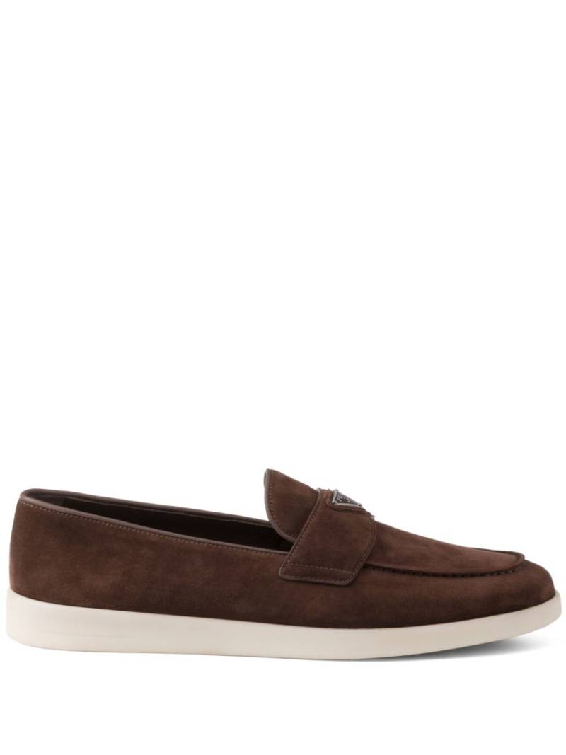 Prada suede loafers - Brown von Prada